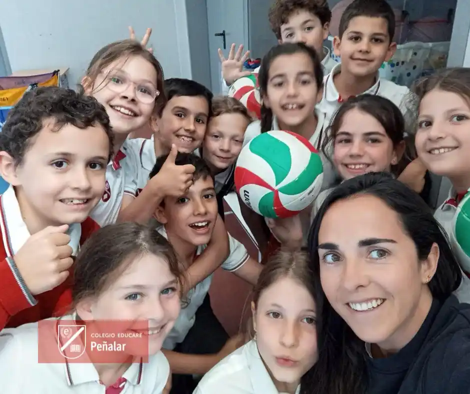 Image from Colegio EDUCARE Peñalar: Últimos días de vóley, lo hemos pasado fenomenal y hemos aprendido muc...