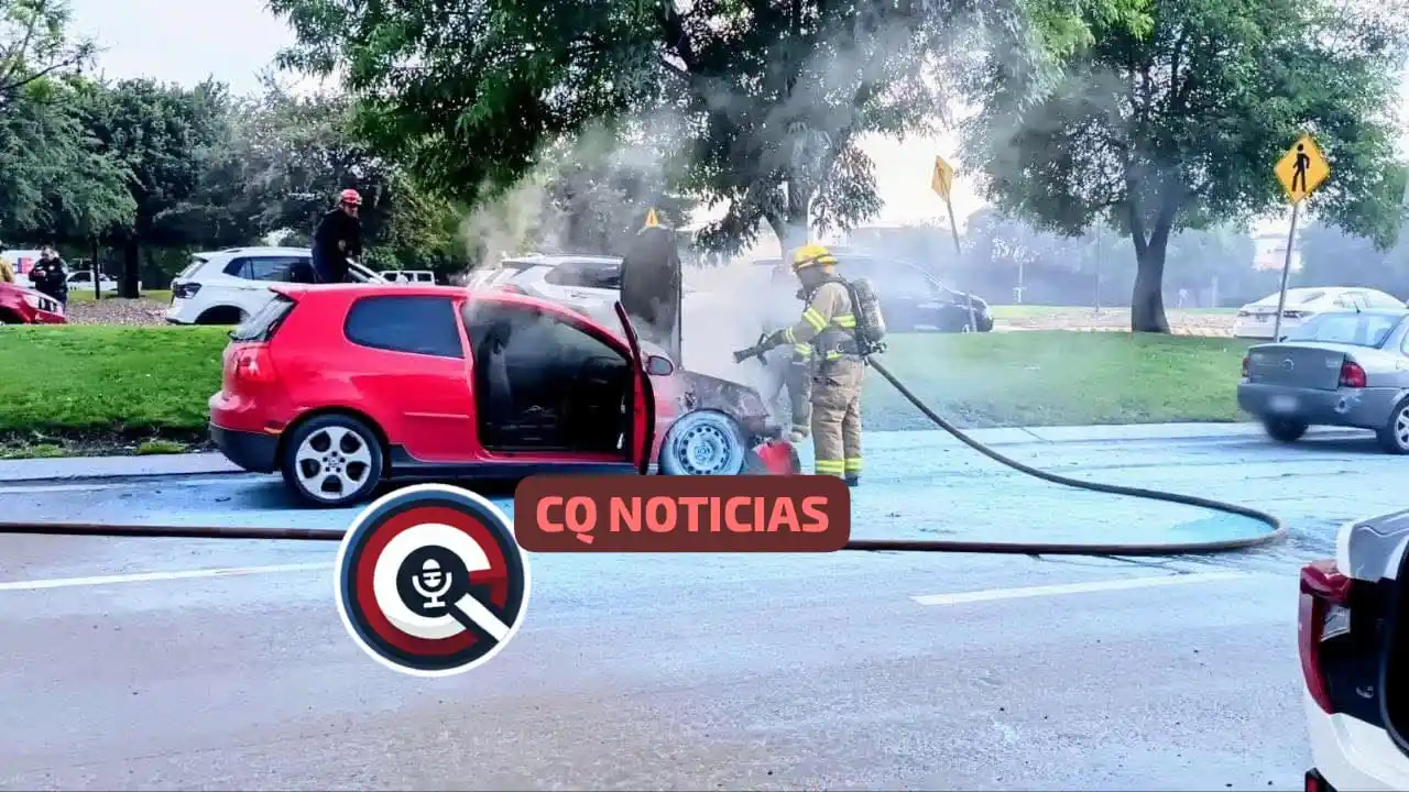 Image from CQ NOTICIAS 📝 (Sin Censura): 🚨🔥🚗 Vehículo se incendia cerca de El Campanario Un vehículo se inc...
