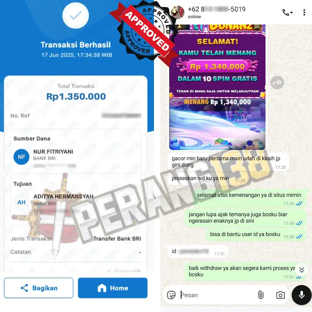 Image from Belajar Bahasa Inggris: yukkk cobain nih gacor ya Bonanza di PERANG138, ini member baru bang a...