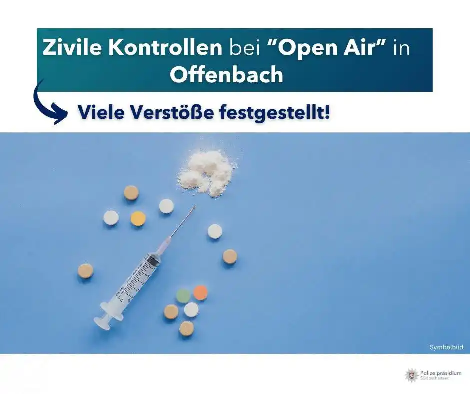 Image from Polizei Südosthessen: 🎶 *Zivile Kontrollen bei „Open-Air-Veranstaltung“ in Offenbach – zahl...