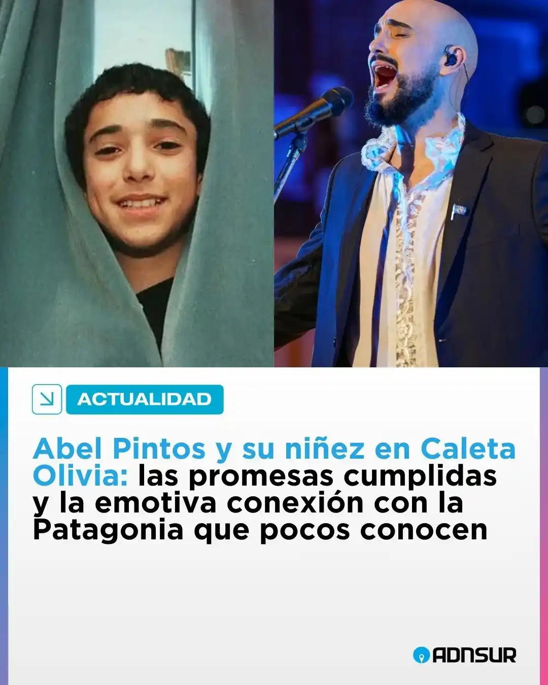 Image from ADNSUR: 🔵 Abel Pintos y su niñez en Caleta Olivia: las dos promesas cumplidas...