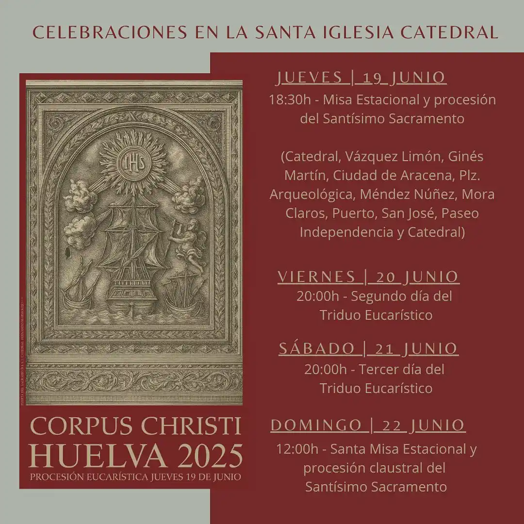 Image from Diócesis de Huelva: *Actos con motivo de la solemnidad del Corpus Christi en la Santa Igle...