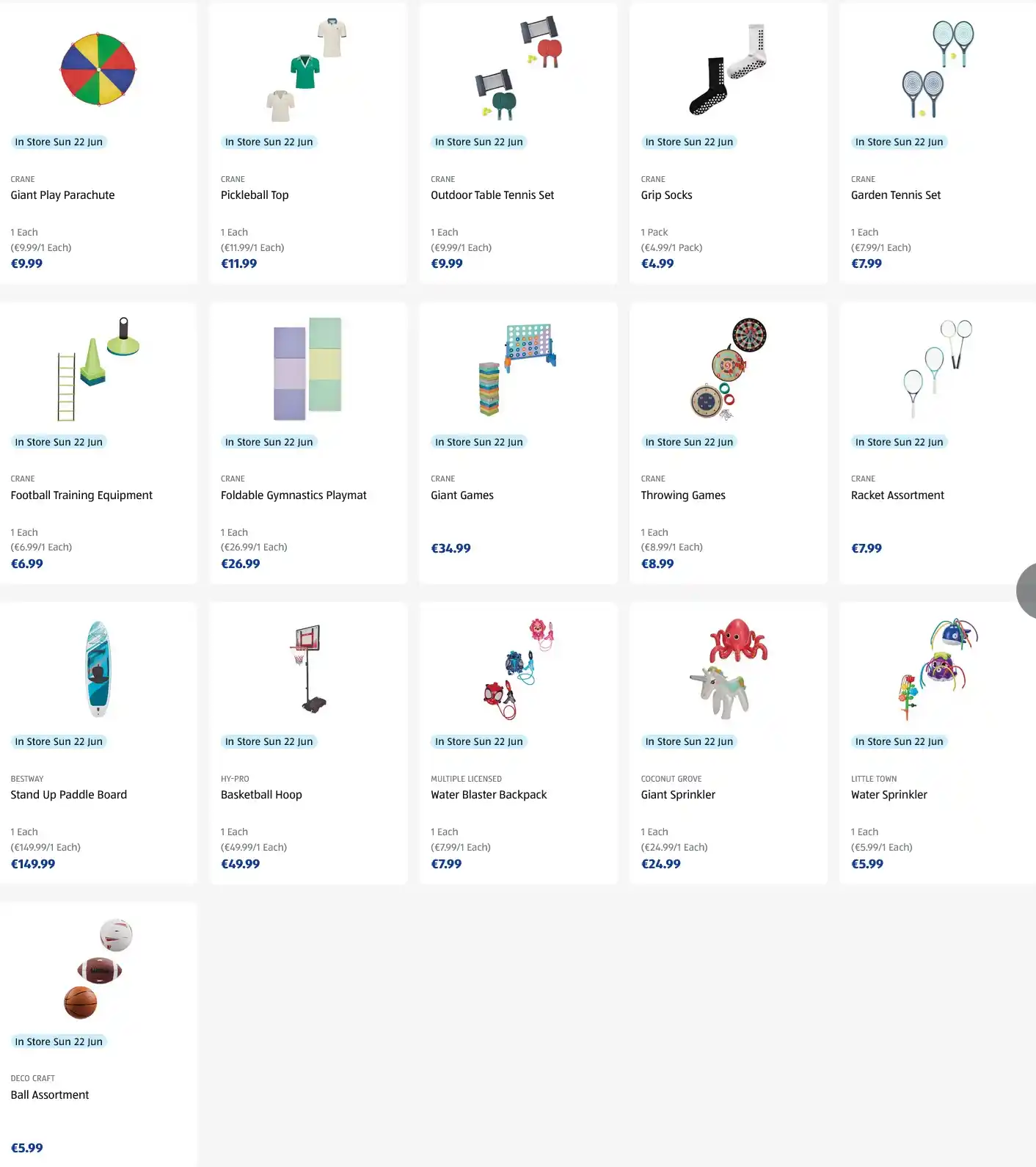 Image from Bargain Alerts In Ireland: ALDI Sun 22 June (16) 👉 Outdoor Play 👉 Snacks https://www.aldi.ie/sp...