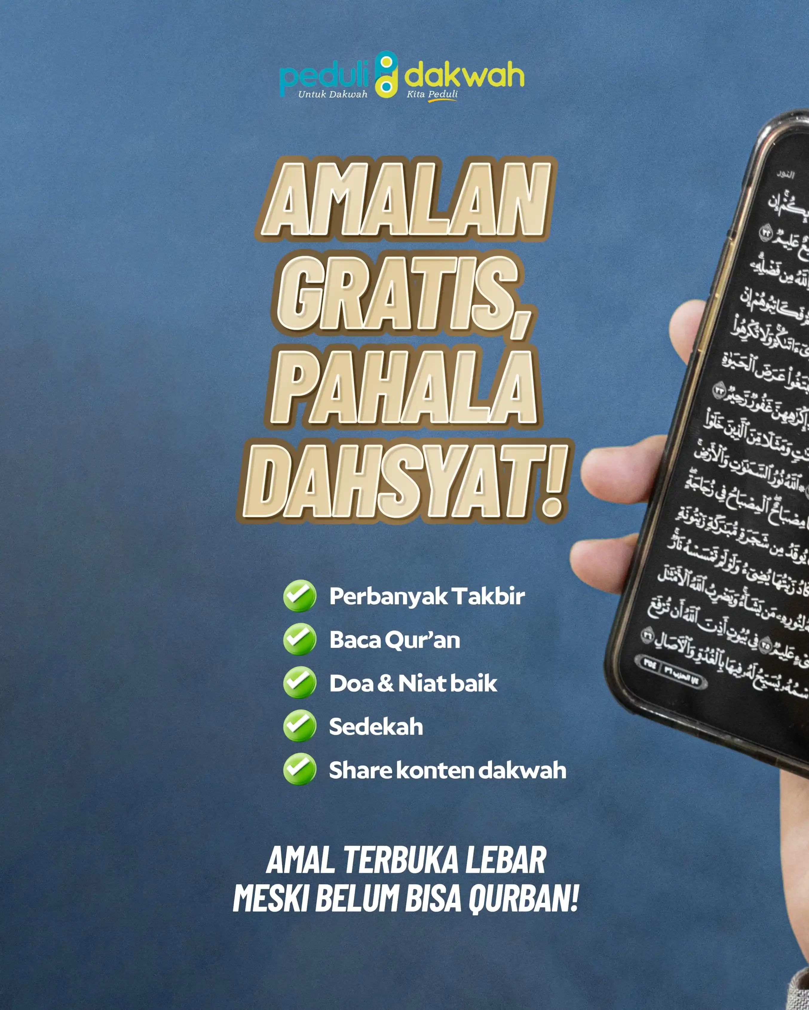 Image from DzulqarnainMS: 🌿 AMALAN GRATIS, PAHALA DAHSYAT! Tak semua dari kita mampu berqurba...