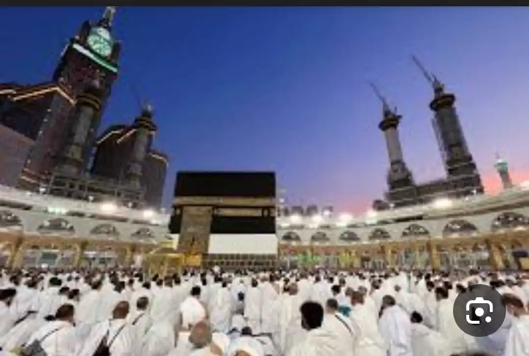 Image from النور المبين في خدمة الامام الحسين ع: 🕋 *استقبال الحجاج* 🏳️🏳️🏳️🏳️🏳️🏳️ ✍️قال تعالى ( فَإِذَا قَضَيْت...