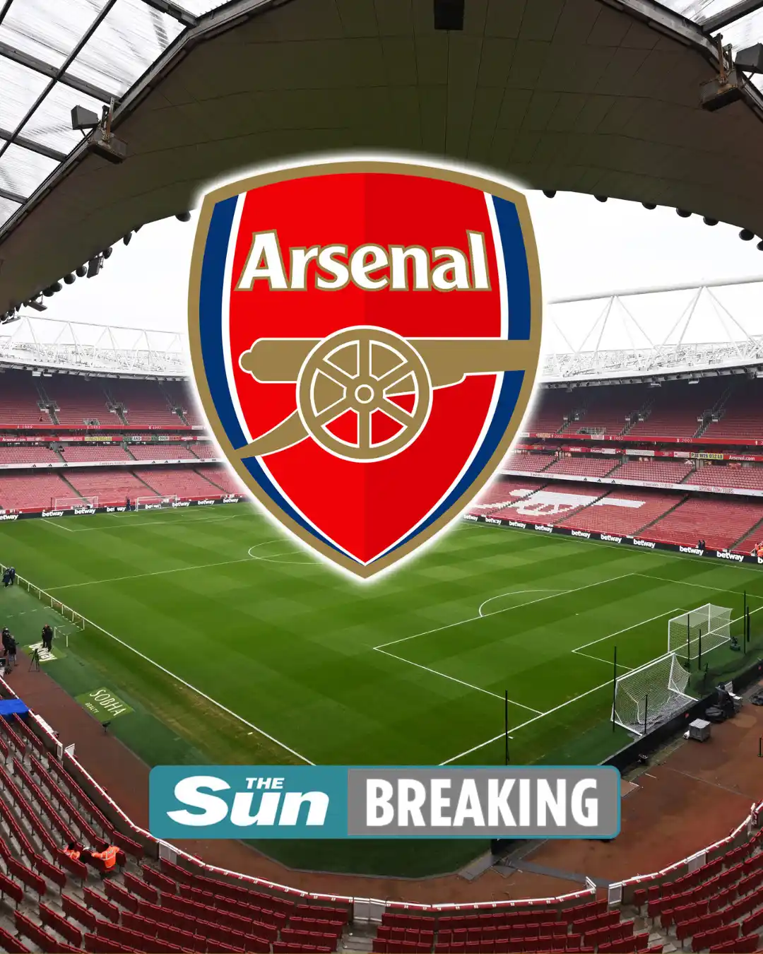 Image from The Sun - Arsenal: BREAKING: Arsenal handed HORROR start to 2025/2026 season 😱 https://...