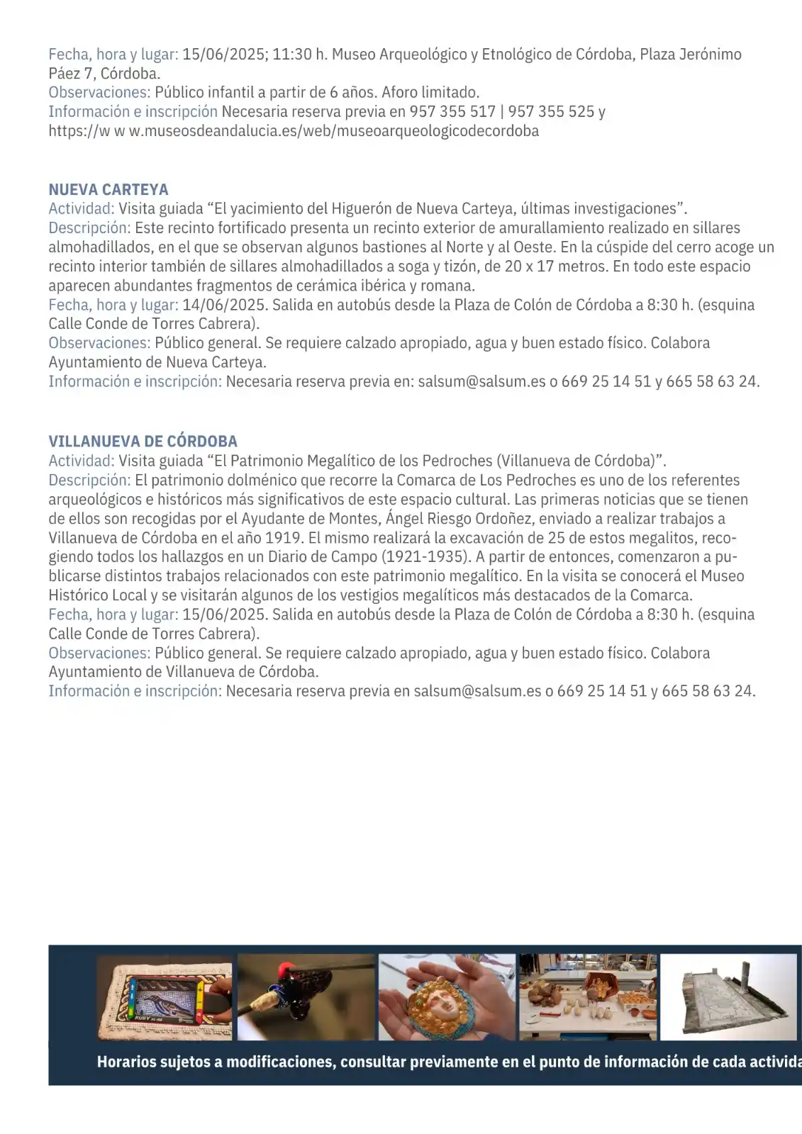 Image from Delegación Territorial de Cultura en Córdoba - Junta de Andalucía: *Consejería de Cultura y Deporte* Delegación Territorial en Córdoba *...