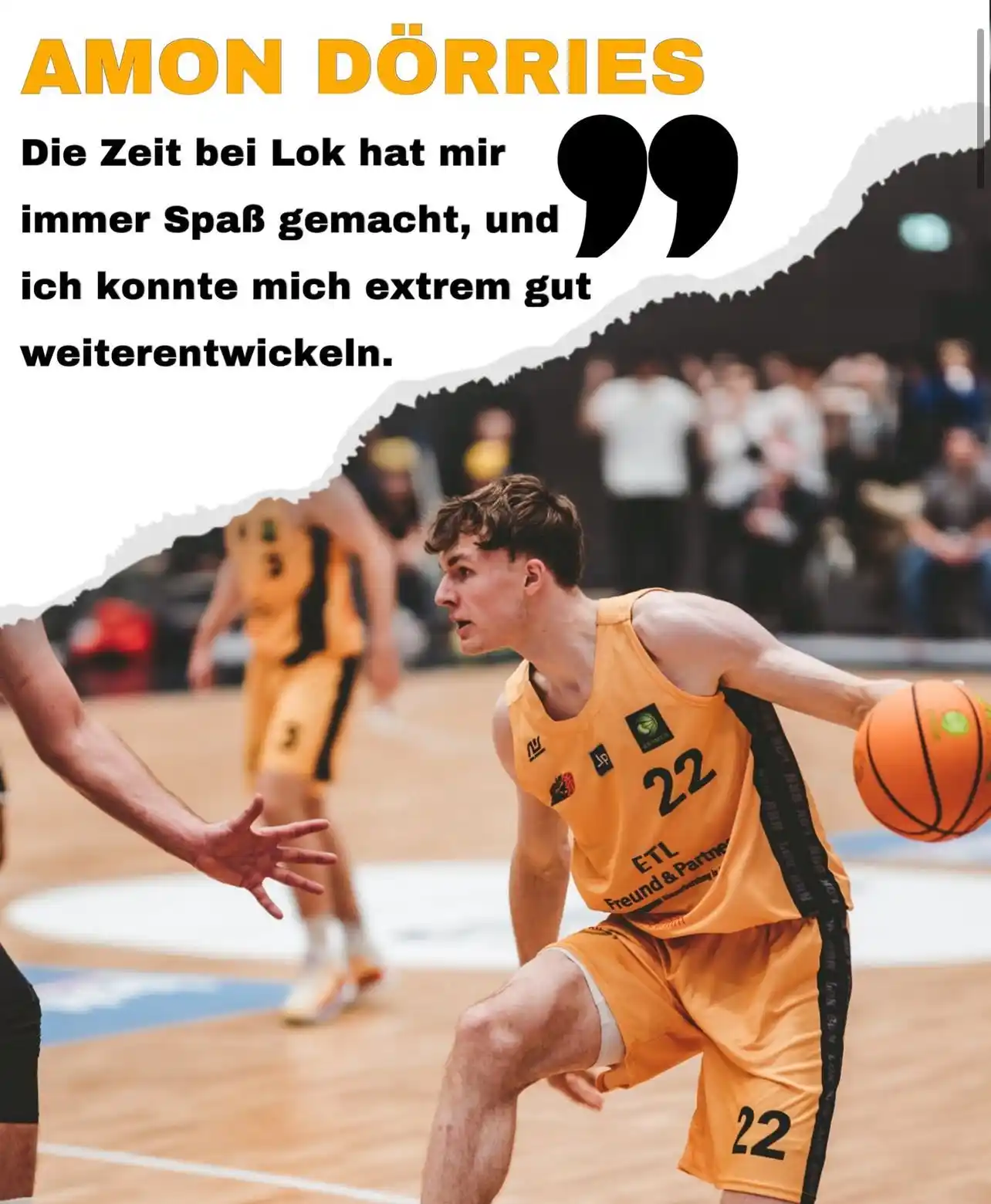 Image from LOK Bernau: 🏀 Danke, Amon! Alles Gute für deinen nächsten Schritt 🇺🇸 Wir verab...