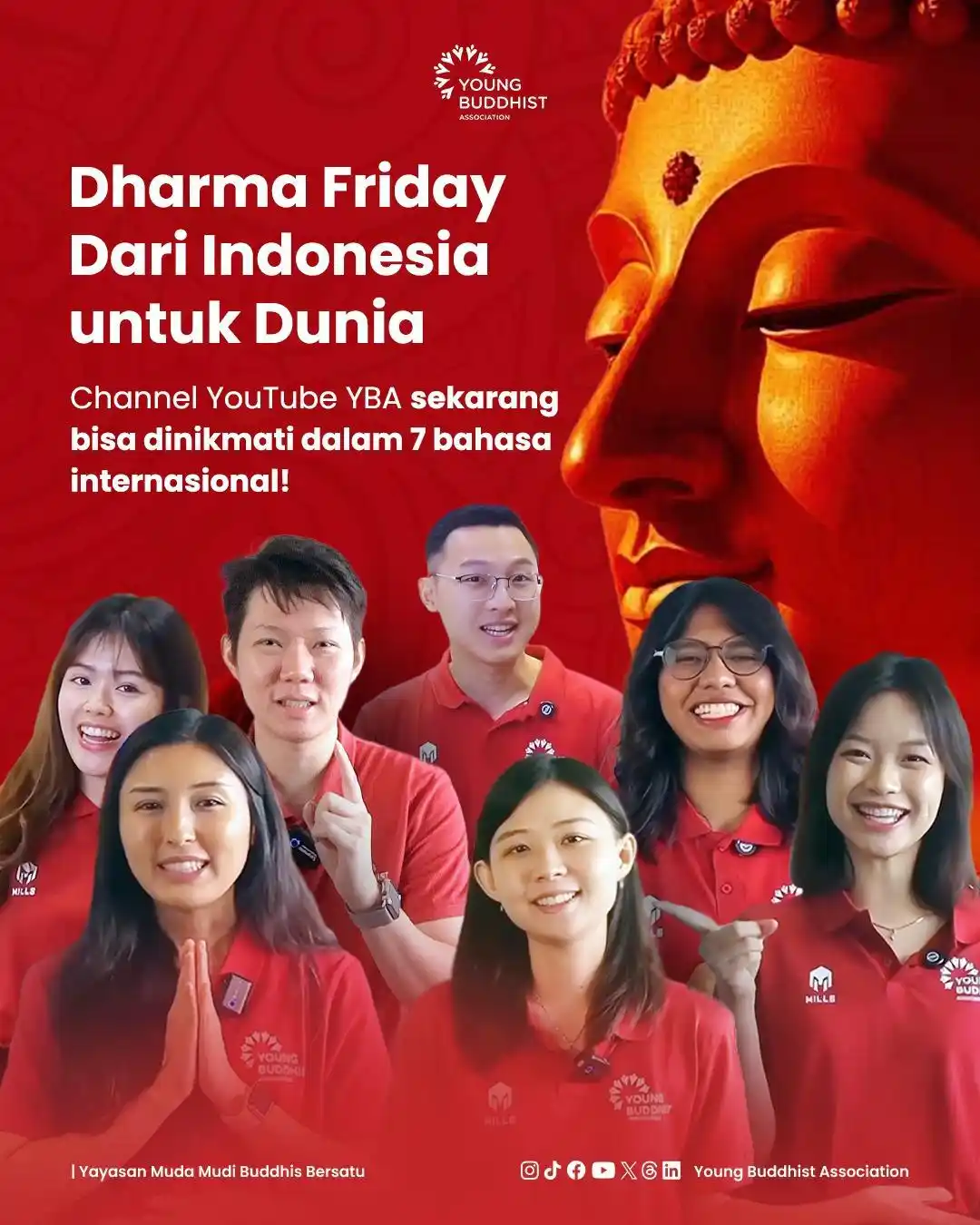 Image from Young Buddhist Association: Dharma Friday dari Indonesia untuk Dunia! Sekarang, channel YouTube YB...