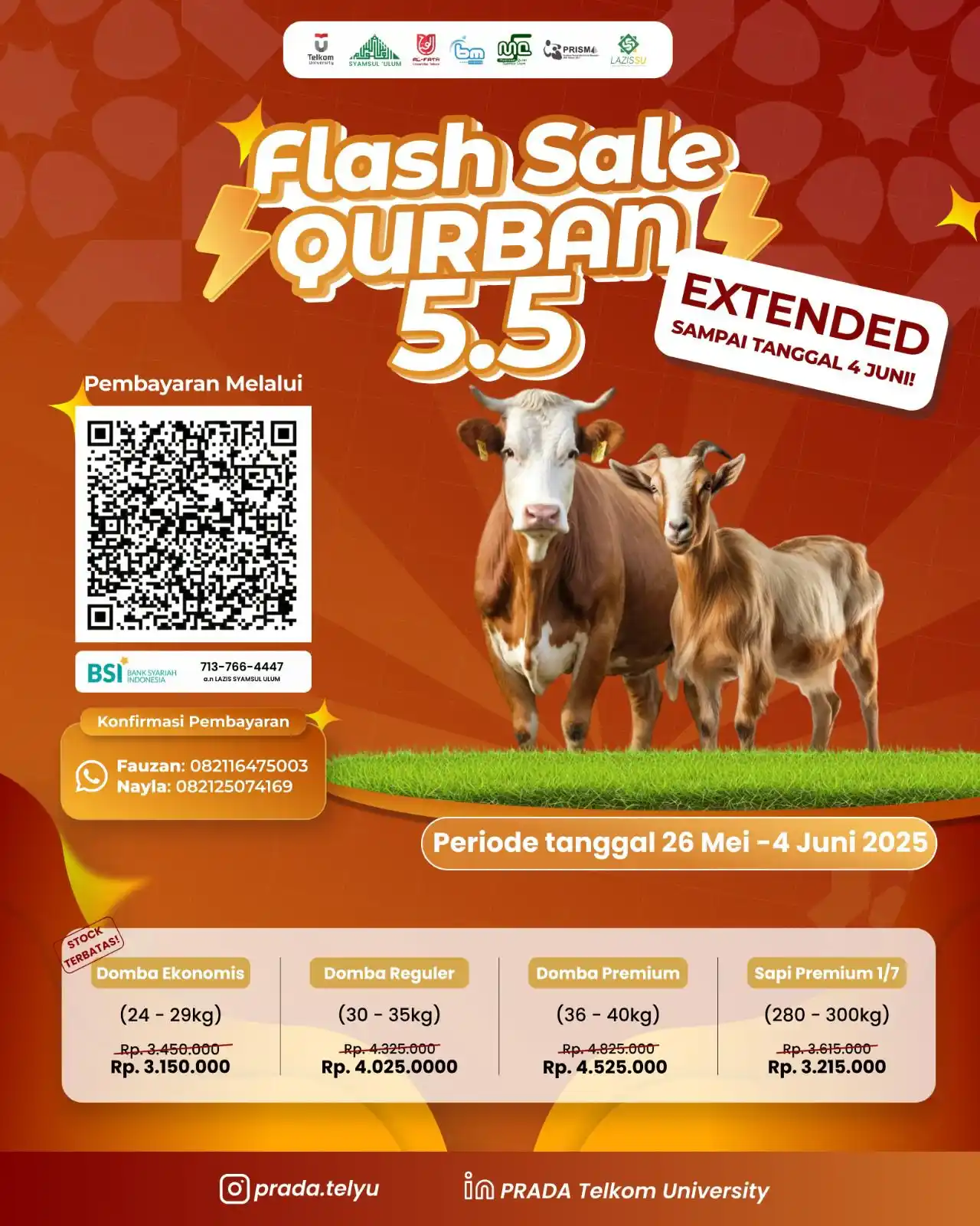 Image from MSU News: 📢EXTEND!!📢 FLASH SALE QURBAN 5.5 Diperpanjanggg!!🤩 Kabar gembira b...