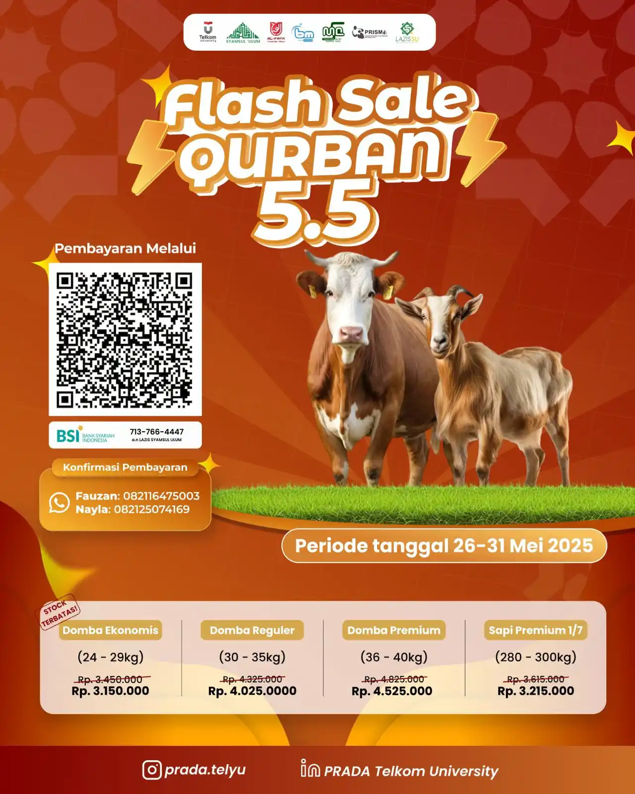Image from MSU News: *FLASH SALE QURBAN 5.5*  Kabar gembira buat kamu yang lagi cari hewan ...
