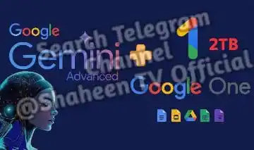 Image from Shaheen TV Official™: 🔰 GEMINI AI & GOOGLE ONE (2TB) 🔰 📤| BIN: 546775142533xxxx 📤| FECH...