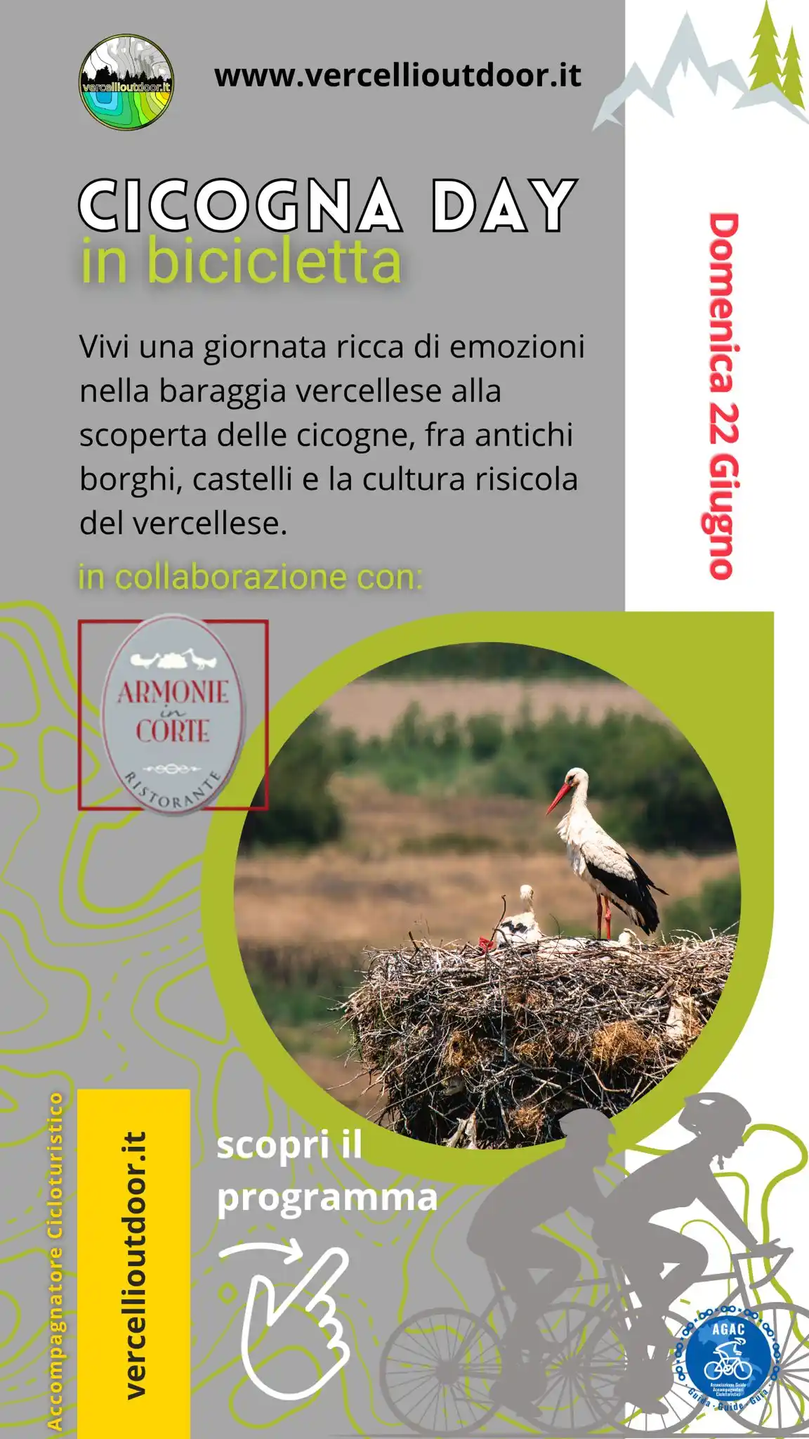 Image from Vercellioutdoor, resta aggiornata/o sulle prossime uscite in Mountain Bike, Gravel, Trekking: https://vercellioutdoor.it/castelli-e-cicogne-bike-day...