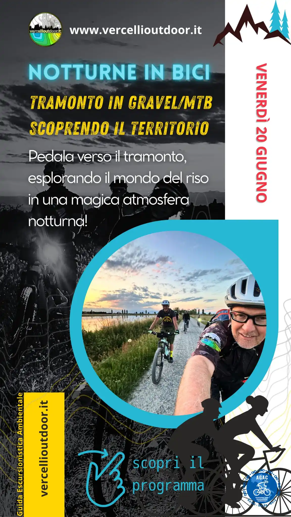 Image from Vercellioutdoor, resta aggiornata/o sulle prossime uscite in Mountain Bike, Gravel, Trekking: https://vercellioutdoor.it/notturne-mtb-e-gravel...