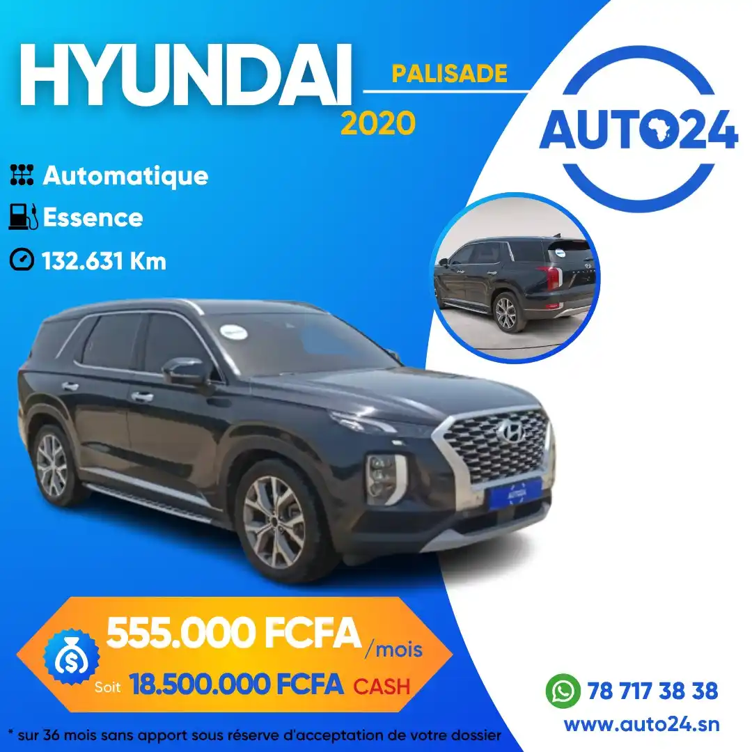 Image from Auto24 Sénégal 🇸🇳: 🚗✨ HYUNDAI PALISADE dispo chez Auto24 ! ✨🚗 Confort, puissance et st...