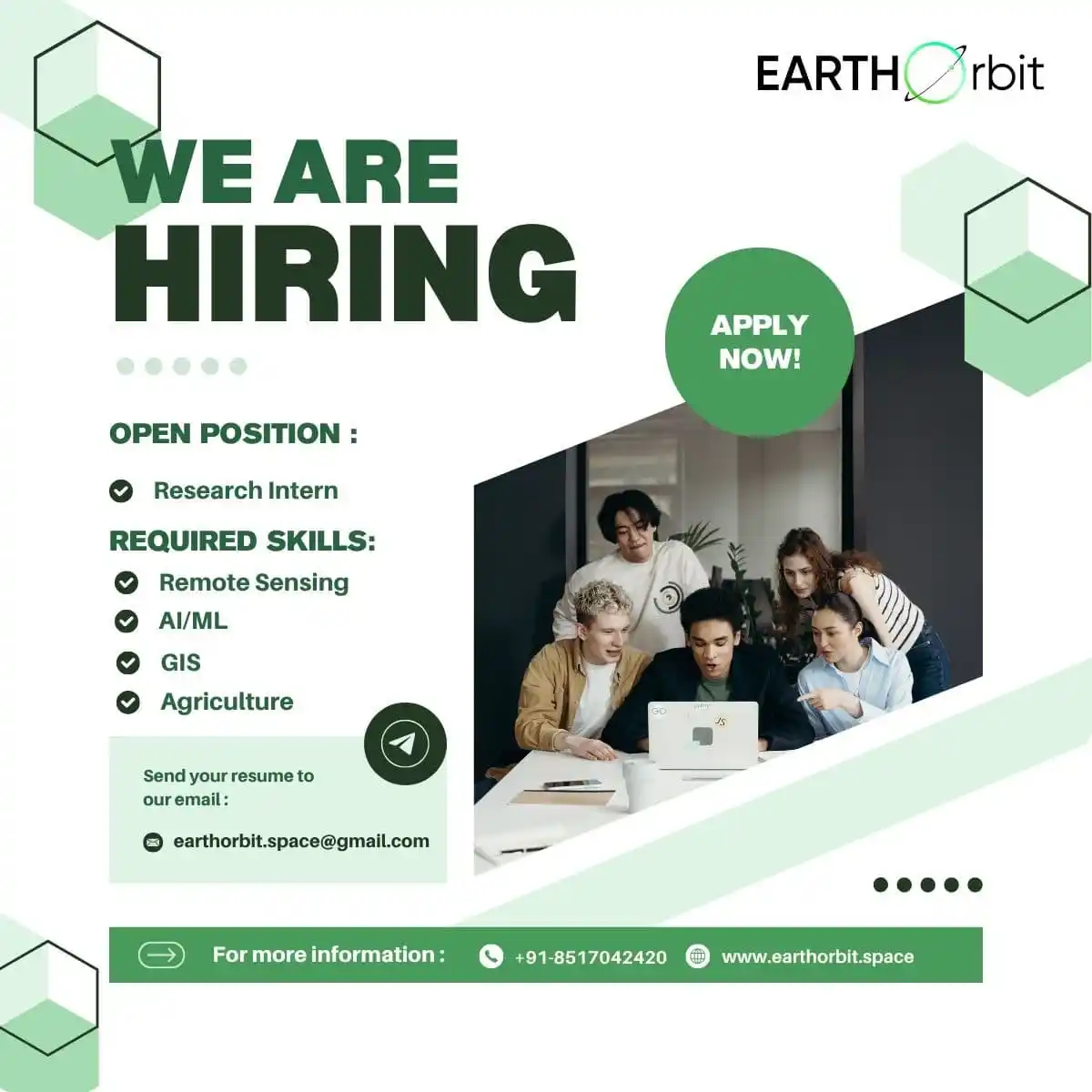 Image from Voice of Environment (VoE): Internship Details: - Duration: 3–4 months - Mode: Online / Remote - F...