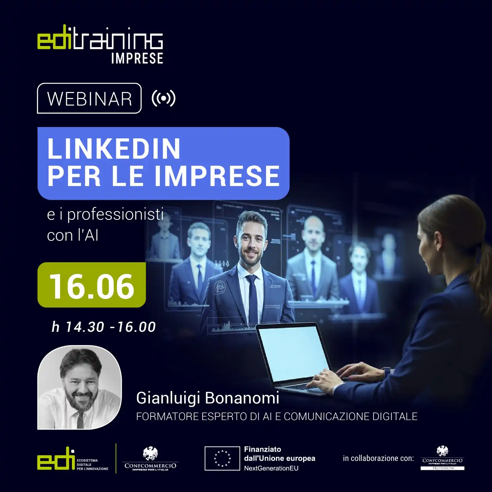 Image from Confcommercio Cosenza : 🗓️ Lunedì 16 giugno – 🕝 ore 14:30 🔗 Iscriviti ora: https://training...