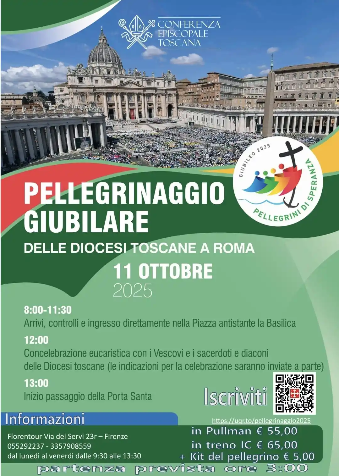 Image from Parrocchia di San Piero in Palco Firenze: ☆ *Pellegrinaggio Giubilare delle Diocesi Toscane a Roma*☆ _per info...