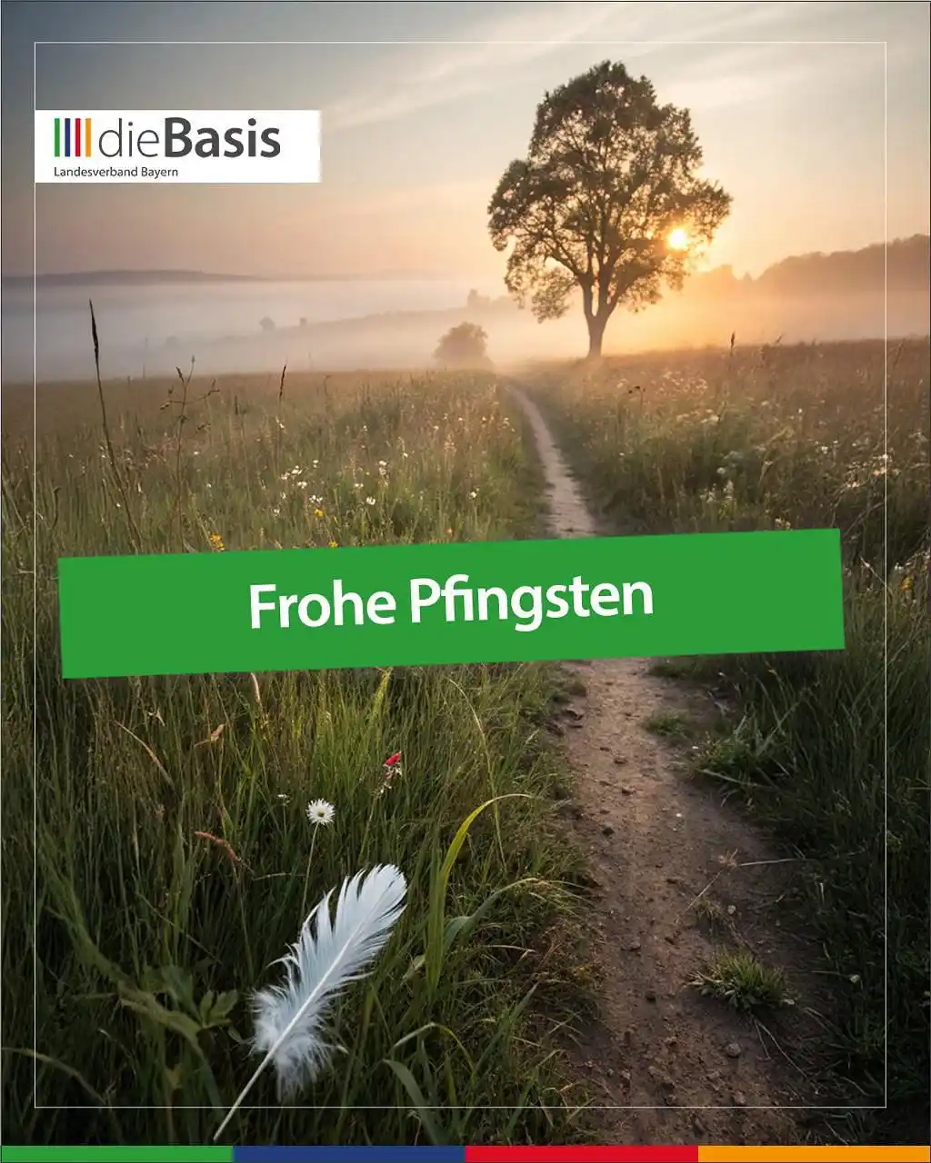 Image from dieBasis Landesverband Bayern funkt: 🕊️ Pfingsten – Zeit für neuen Geist. Pfingsten erinnert uns daran, d...