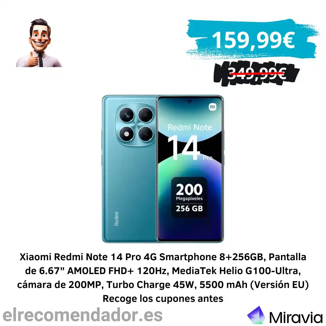 Image from El Recomendador: ✅ Precio: 159,99€ ❌ Antes:  349,99€ 🛒 VER OFERTA 👉🏻 https://tidd.ly...