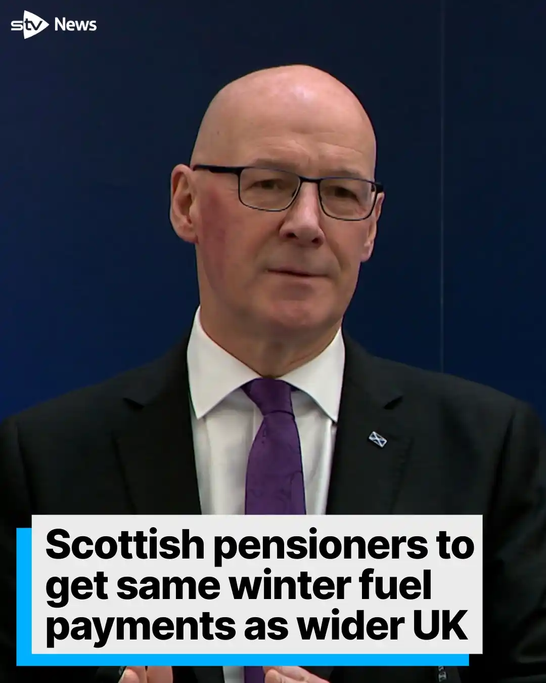 Image from STV News: Scottish pensioners to get same winter fuel payments as wider UK https...