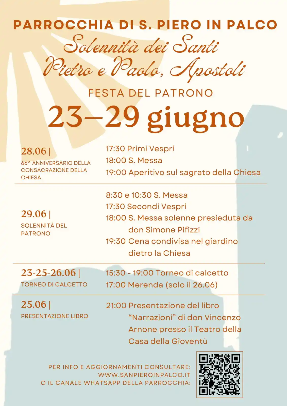 Image from Parrocchia di San Piero in Palco Firenze: ☆ *Solennità dei Santi Pietro e Paolo - Festa del Patrono* ☆ Calendar...