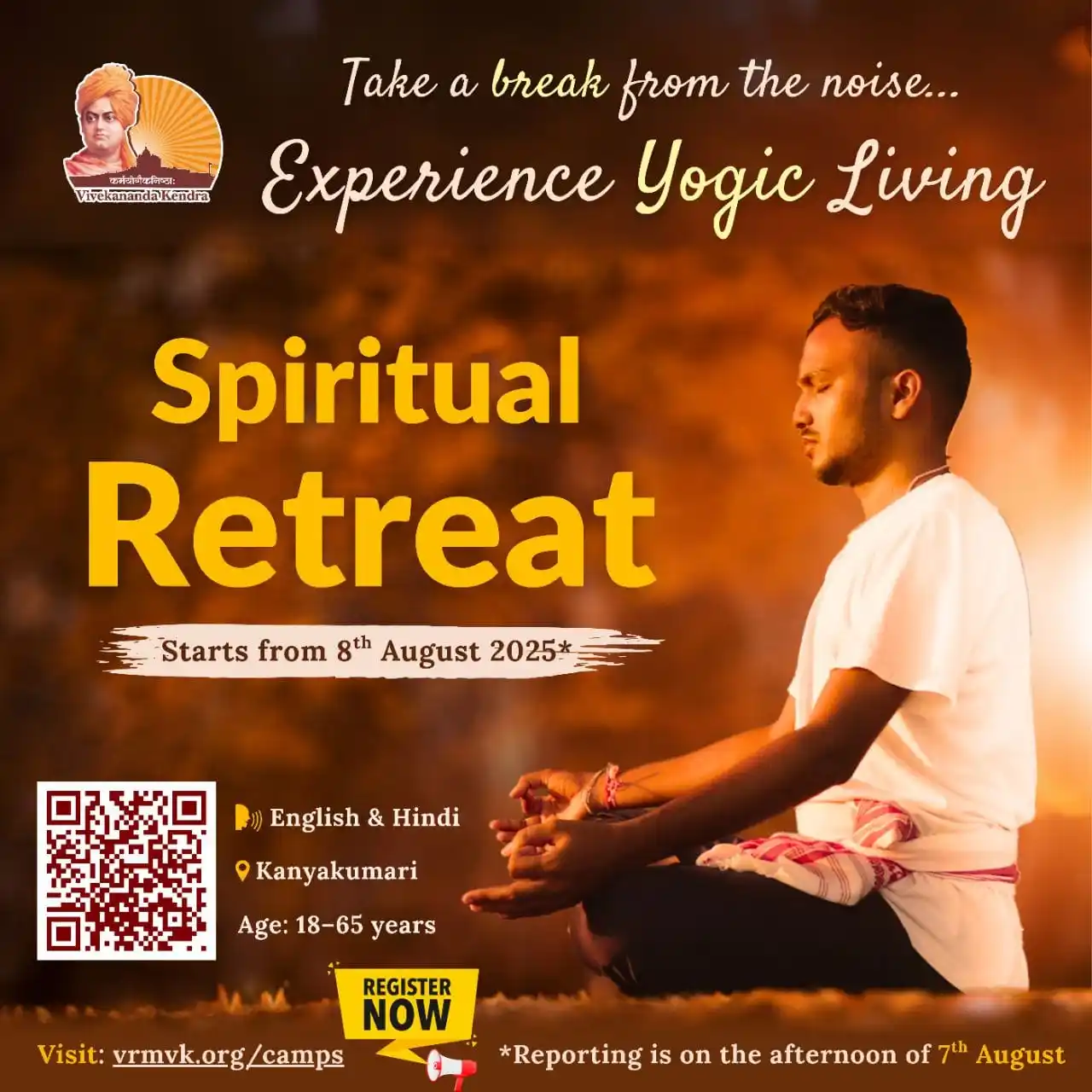 Image from Vivekananda Kendra Activity: Spiritual Retreat Camp: Fully Present, Fully Alive, That's the beauty ...