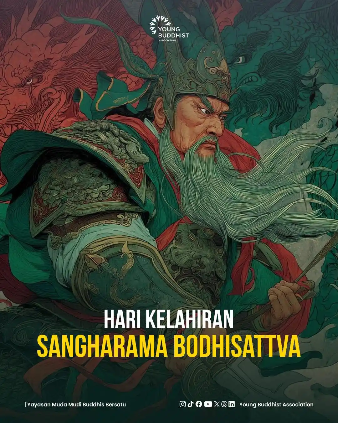 Image from Young Buddhist Association: Tepat pada hari ini, kita memperingati sebagai hari kelahiran dari San...