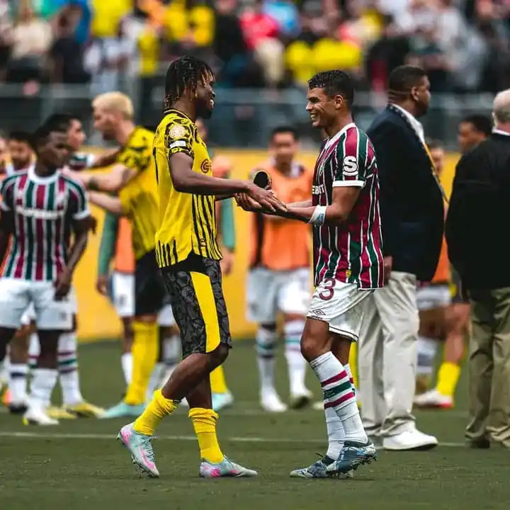 Image from Home Of Blues Shorts: 💙🤩 Thiago Silva saw Carney Chukwuemeka at the Club World Cup… and im...