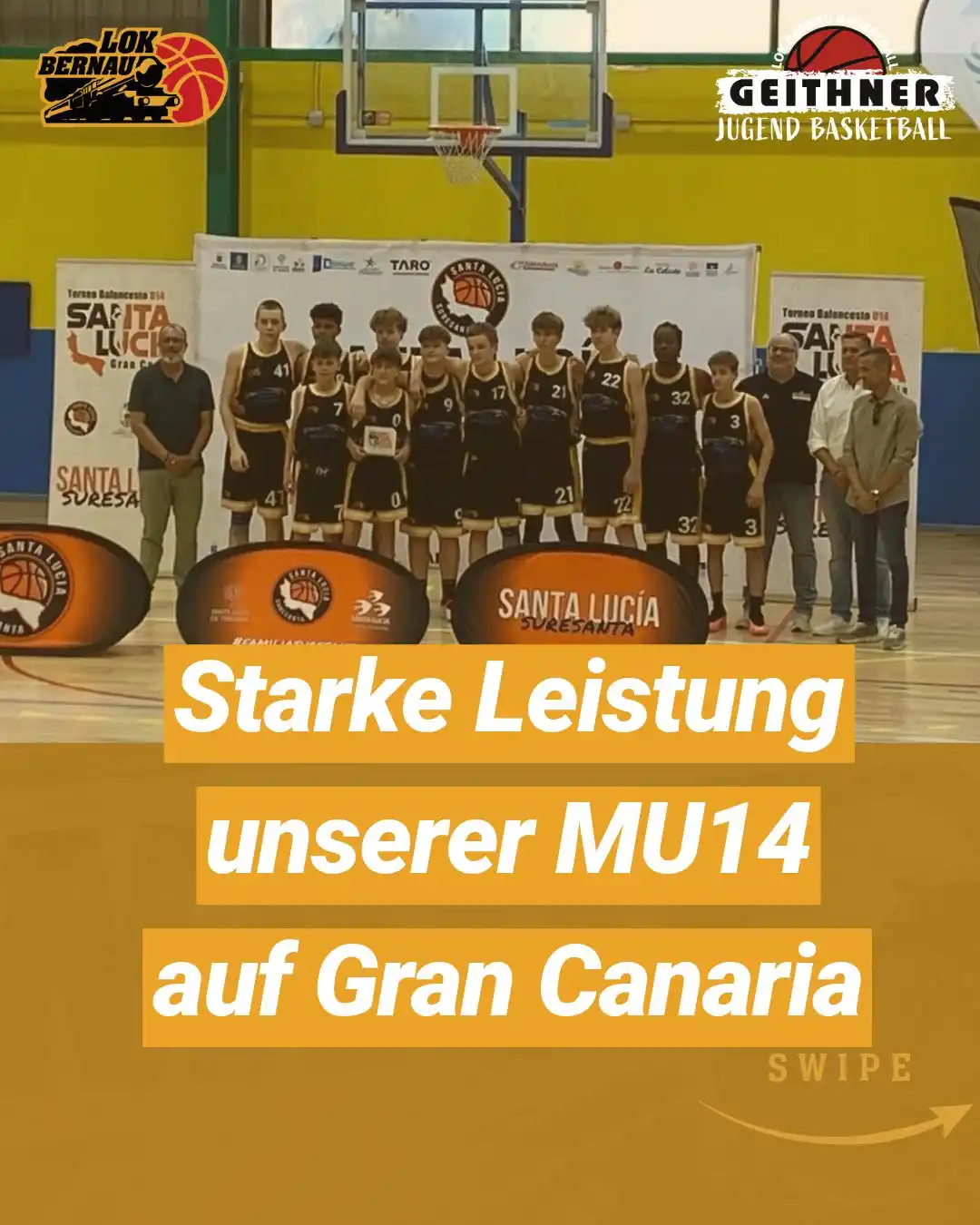 Image from LOK Bernau: 🏀✨ Unsere MU14 hat bei ihrem internationalen Basketballturnier auf Gr...