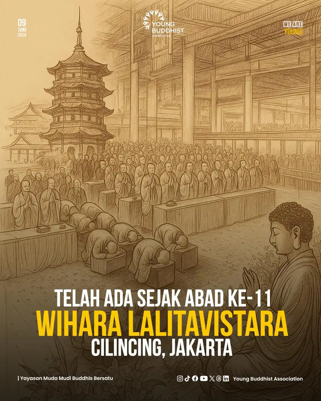 Image from Young Buddhist Association: Wihara Lalitavistara memiliki sejarah panjang yang bermula pada abad k...