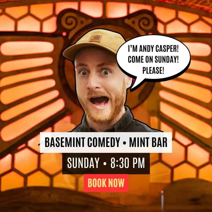 Image from English Stand-up Comedy | Barcelona | Basemint Comedy, Failing in Love, The Offenders and more: 🎤 Wrap up your weekend with a laugh at Basemint Comedy! Join us this ...