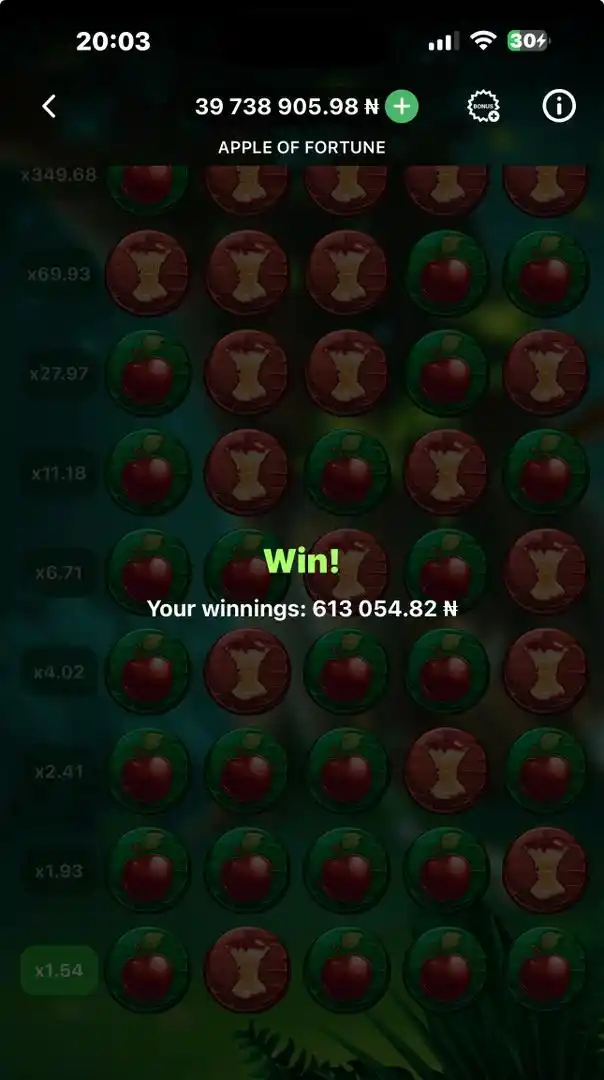 Image from Only One Philanthropist : 4th APPLE OF FORTUNE SIGNAL WON✅ Drop a ❤️ Reaction if you are ready ...