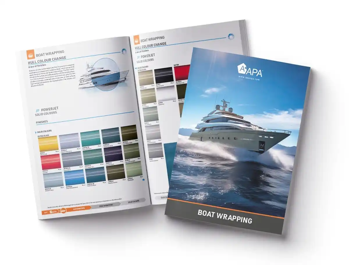 Image from APA SpA: *APA BOAT WRAPPING* *Pronti a navigare con un nuovo look* APA offre...