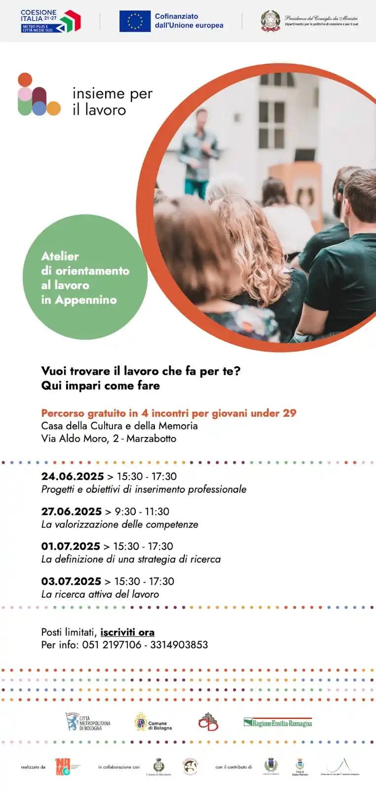 Image from Insieme per il lavoro: ATELIER DI ORIENTAMENTO AL LAVORO IN APPENNINO *Formazione gratuita pe...