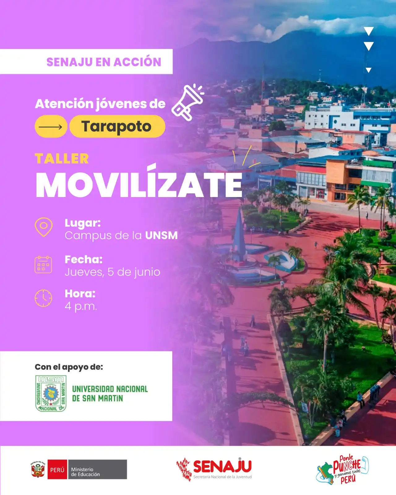 Image from Senaju Perú: 🙋🏻♀️🙋🏻♂️ *¡Atención, jóvenes de Tarapoto!* 📣 ¡La *Senaju* llega...