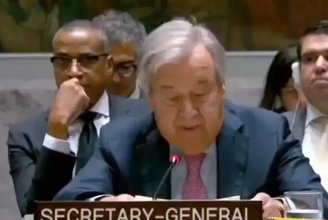Image from Affaritaliani.it: *Attacco di Israele all'Iran, le reazioni mondiali. Guterres (Onu): "E...