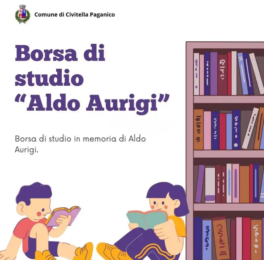 Image from Comune Civitella Paganico: 🎓 Borsa di Studio Aldo Aurigi - 6° edizione 📢 Sono aperte le iscrizi...