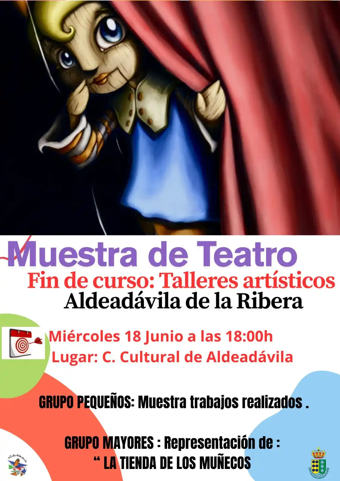 Image from Aldeadávila De La Ribera: 🔵 CULTURA: Esta tarde tendrá lugar la Muestra de Teatro de Fin de Cur...