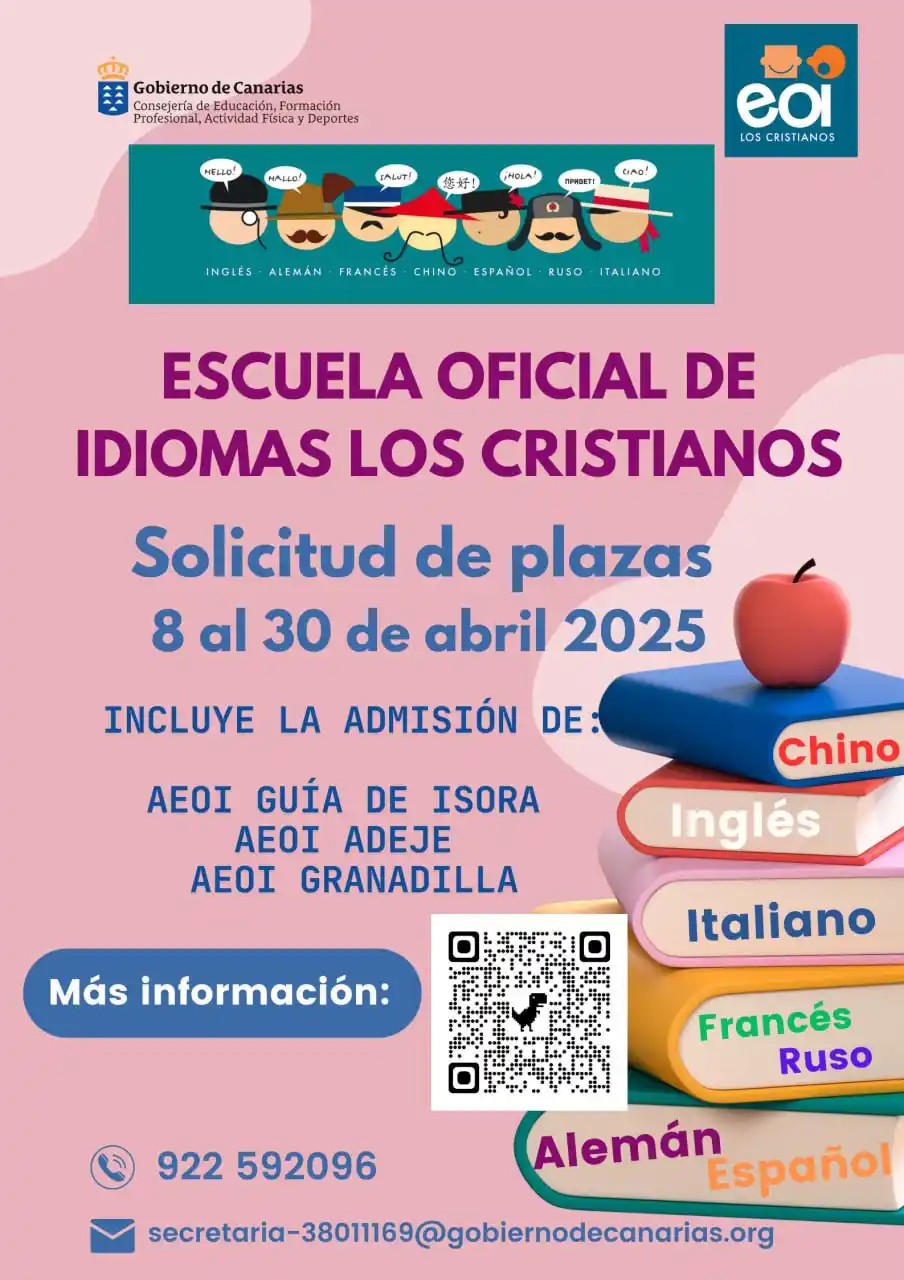 Image from EOI Los Cristianos: 🗓 *Curso 2025-2026: Proceso de Admisión*🗓 -Publicación de las listas...