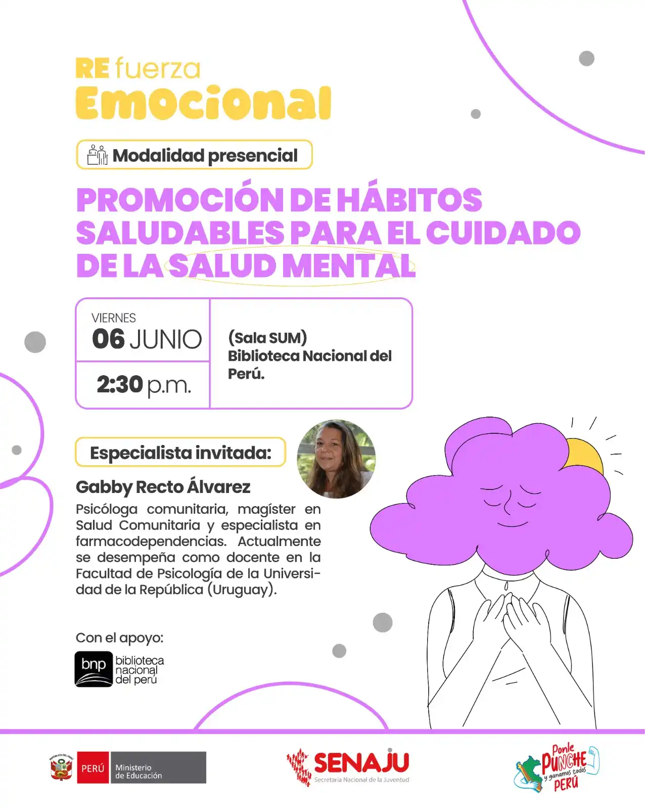 Image from Senaju Perú: 🧠✨ ¿Eres joven y te gustaría aprender a cuidar tu salud integral? 🎨...