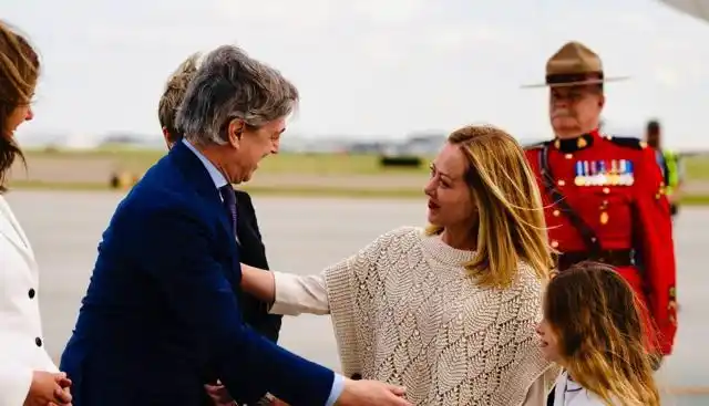 Image from Affaritaliani.it: *G7, bilaterale Meloni-Starmer: posizioni comuni sulla guerra in Medio...