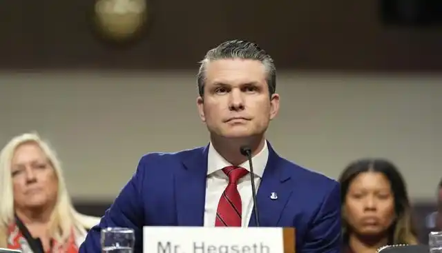 Image from Affaritaliani.it: *Hegseth avverte l'Iran: "Pronti a proteggere le basi americane". Ecco...