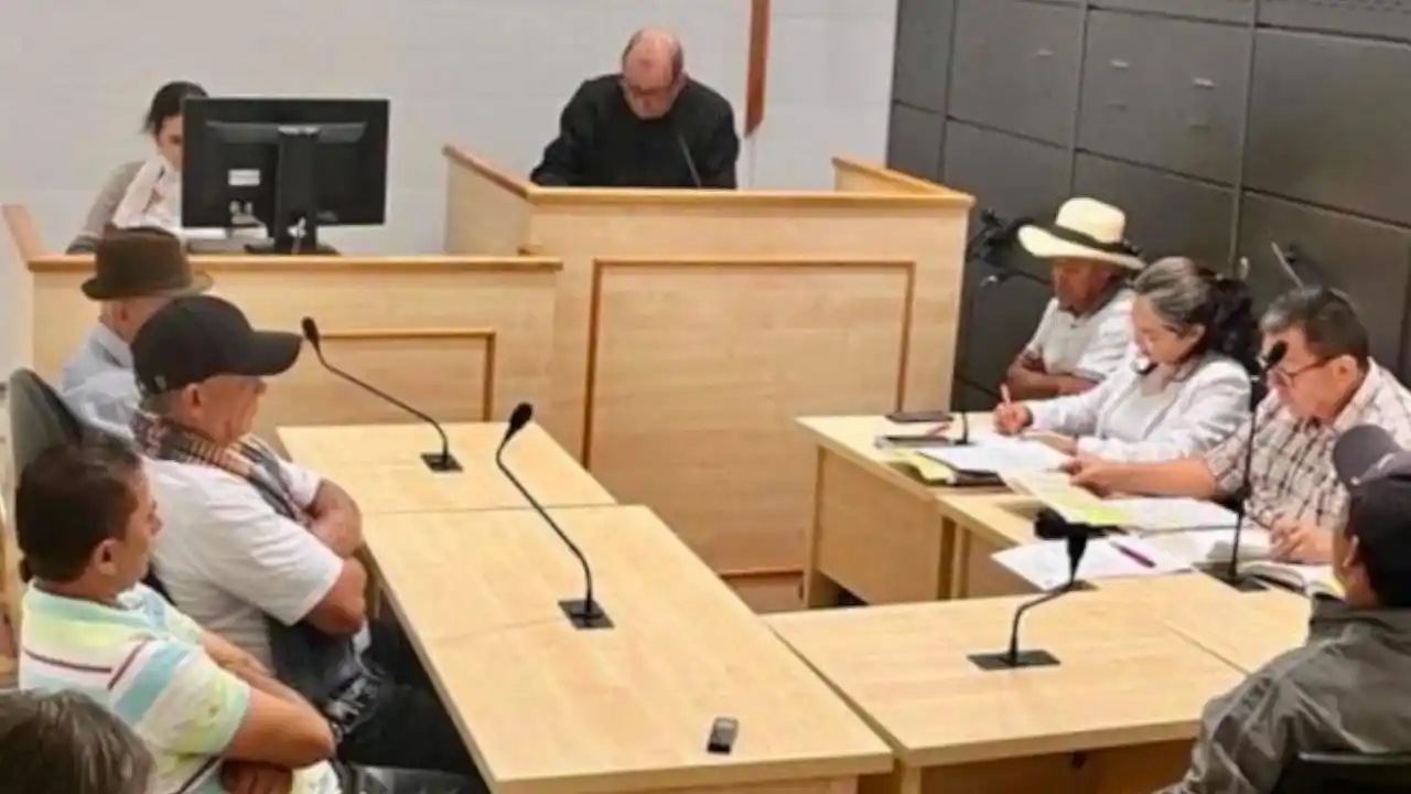 Image from Hora 13 Noticias: *Hoy se define el futuro judicial de 11 campesinos de Jericó por prote...