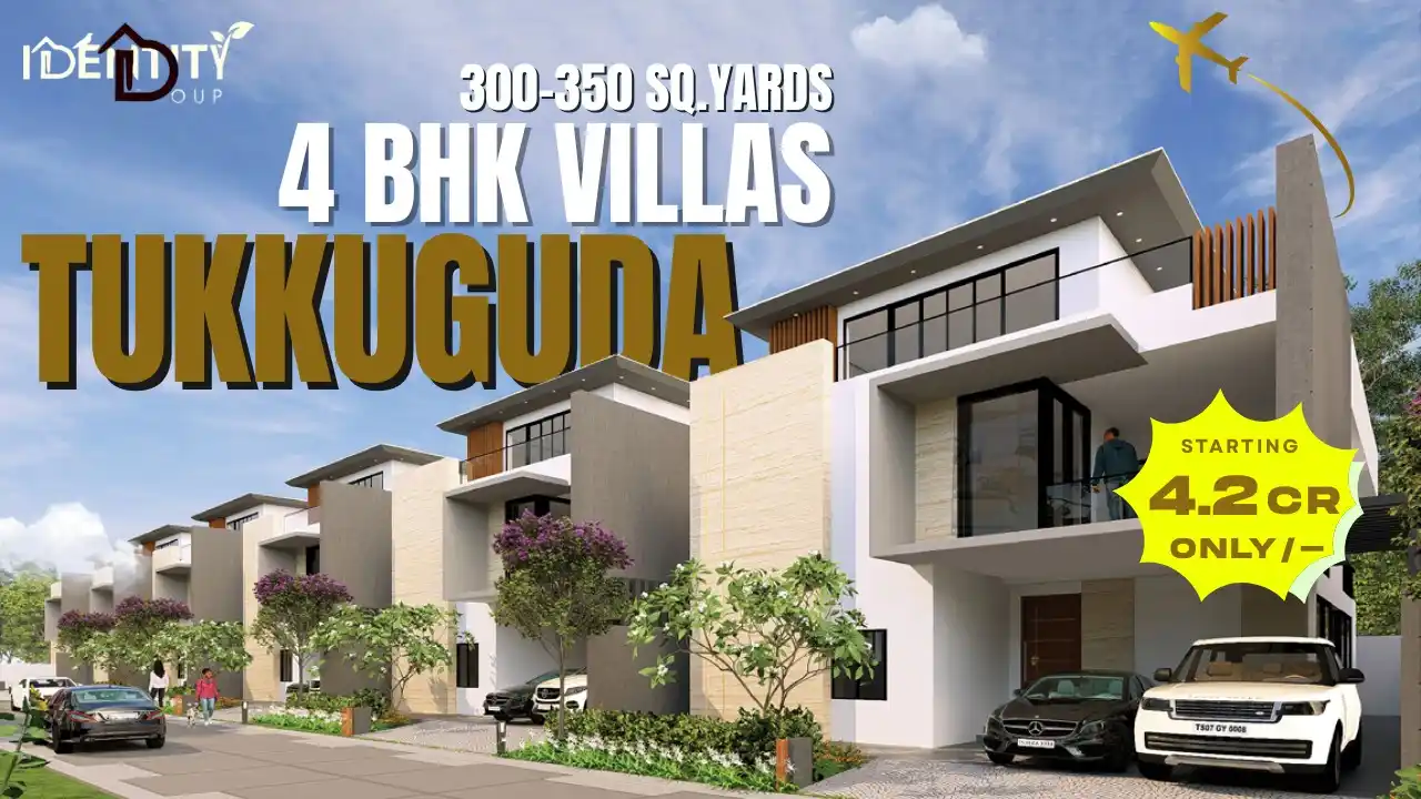 Image from GPR Realtors | LANDLORD - INVESTORS SHARE / HYD: *🏡 Identity Aastha – 4 BHK Ultra-Luxury Triplex Villas @ Tukkuguda* ...
