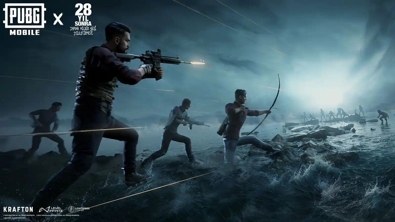 Image from PUBG Mobile Türkiye: Karanlık bir mücadele, zaman durumu iyileştirmedi. PUBG Mobile x 28 Y...