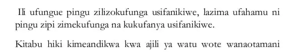 Image from LIBRARY OF BOOKS📚📚: Katika hali na wakati wowote wa kutafuta njia ya kutokea Jitahidi sana...