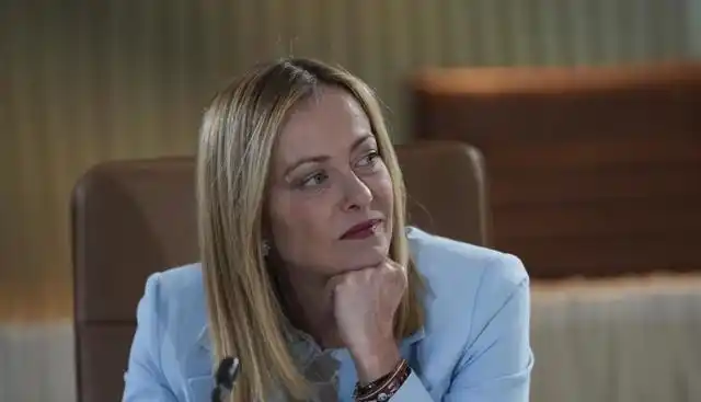 Image from Affaritaliani.it: *Meloni dopo il G7: "Vertice complicato". Salta la dichiarazione sulla...