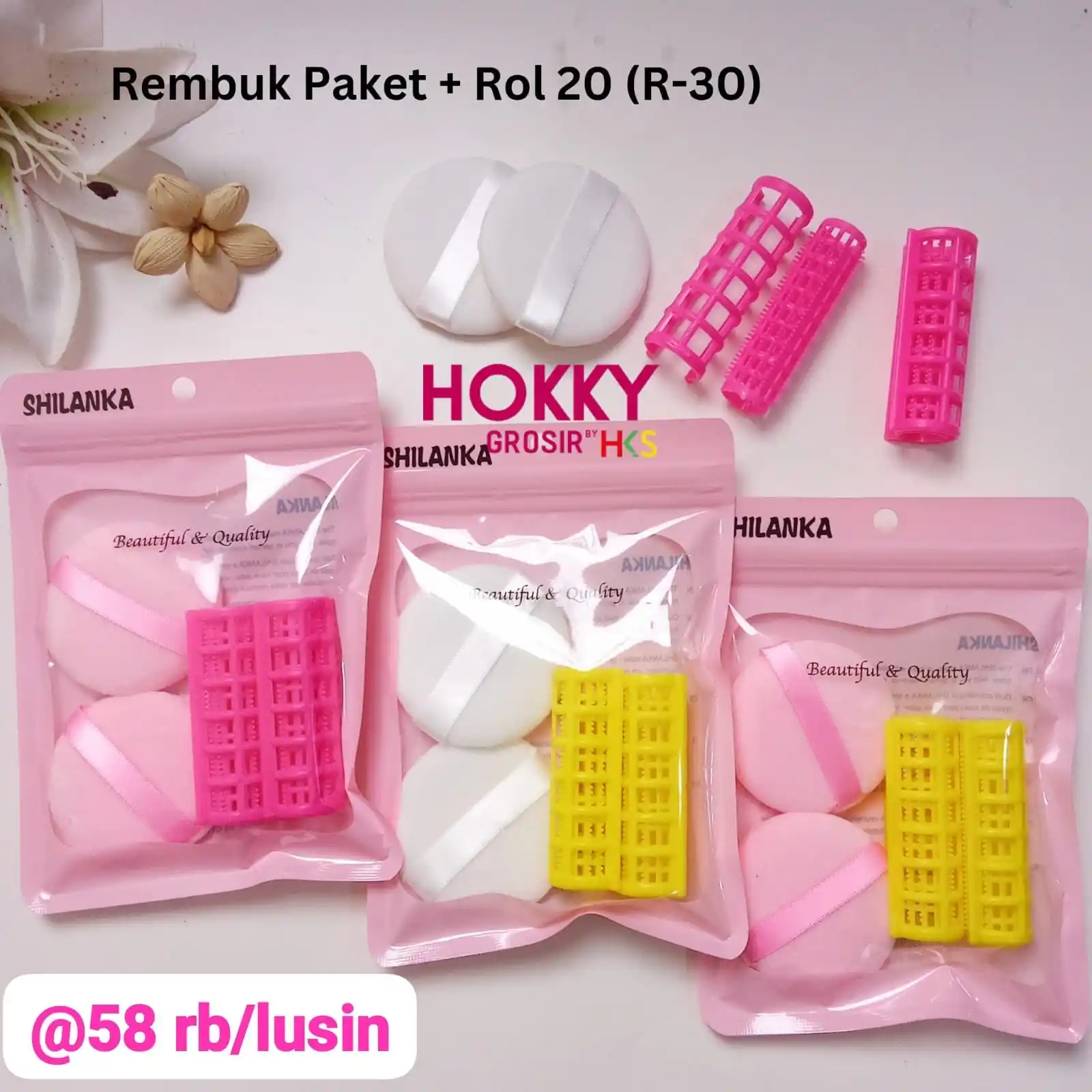 Image from GROSIR MURAH LENGKAP: Puff bedak gemes mix roll colorful cuma 58K/12 pack pas banget buat di...