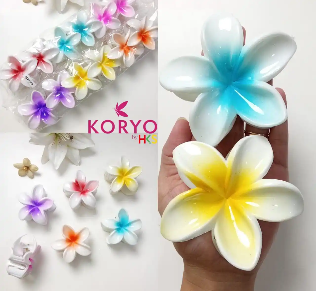 Image from GROSIR MURAH LENGKAP: *[RESTOCK ALERT]* Jedai Kamboja Seputih Susu sembur warna, size 8cm🙌 ...